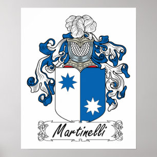 Martinelli-Familienwappen Poster