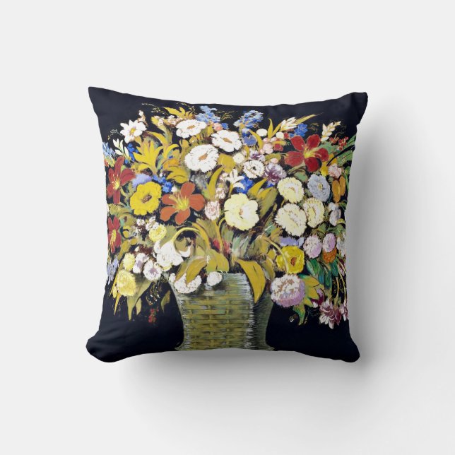 Martinez - Arregio Floral, Kunstmalerei Kissen (Vorderseite)