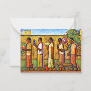 Martinez - Auf dem Weg zum Markt Mitteilungskarte