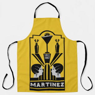 Martinez Cocktail Art Deco Schürze