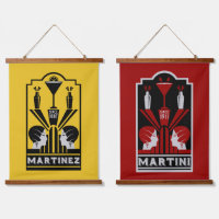 Martinez Cocktail Art Deco