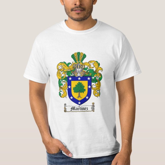 Martinez-Familienwappen - Martinez-Wappen T-Shirt (Vorderseite)