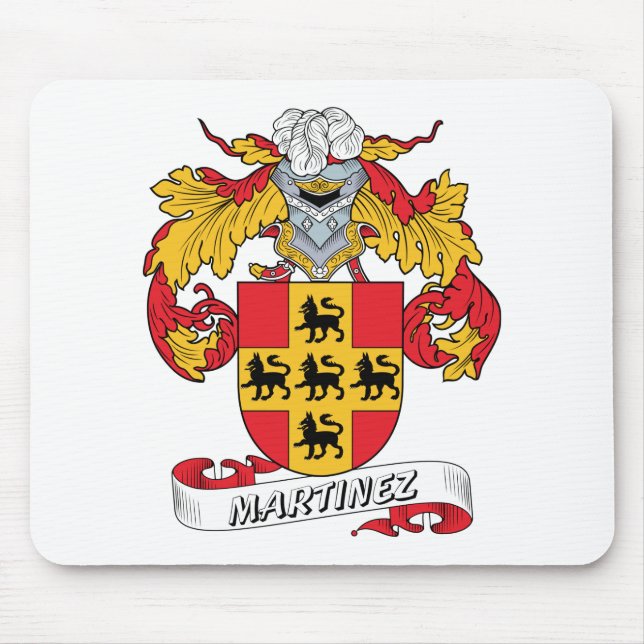 Martinez-Familienwappen Mousepad (Vorne)