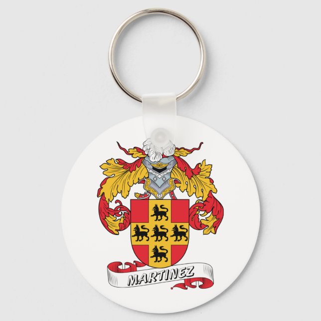 Martinez Familienwappen Schlüsselanhänger (Vorderseite)