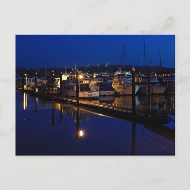 Martinez Marina bei Morgendämmerung Postcard Postkarte (Vorderseite)
