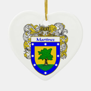 Martinez-Wappen/Familienwappen Keramikornament