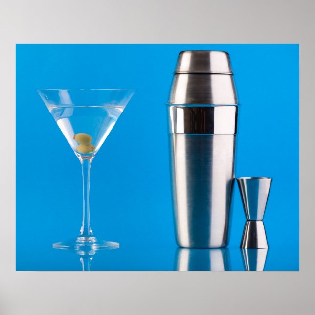 Martini and a shaker poster (Vorne)