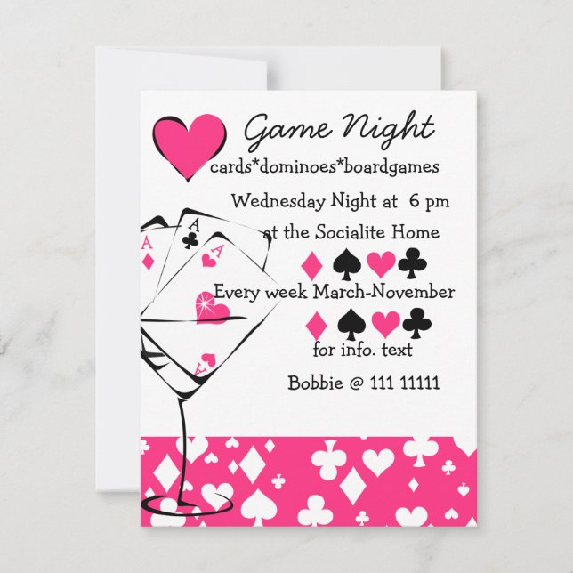 Martini Anzug Einladung (Vorderseite)