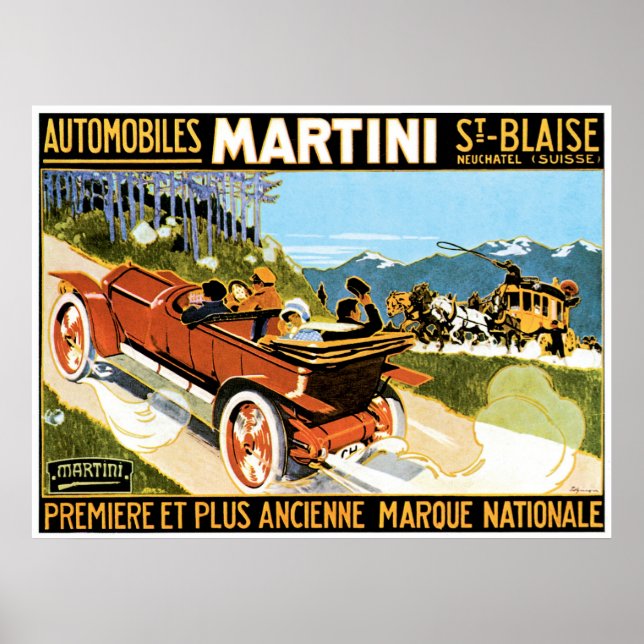 Martini Automobiles Poster (Vorne)