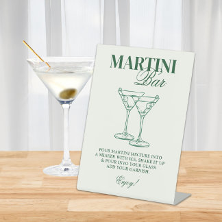 Martini Bar Bachelorette Weekend Sockelschild