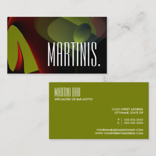 martini bar carte de visite
