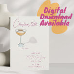 Martini Birthday Einladung<br><div class="desc">Begleiten Sie uns für eine Nacht des Feierns und des koffeingeschürten Vergnügens mit unserer Espresso Martini zum Geburtstag Einladung. Diese stilvolle Einladung besticht durch ein elegantes Design mit einem Nicken an den beliebten Espressococktail. Ideal für eine Geburtstagssoirée bei Ihrem Lieblings-Cocktail-Bar oder eine gemütliche Ansammlung bei der Zuhause, diese Einladung Set...</div>
