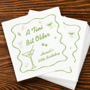 Martini Birthday Party Thema Serviette