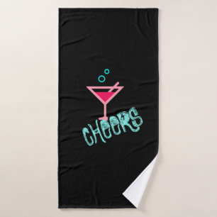 Martini - Boisson d'alcool Pop Art, rose et turquo