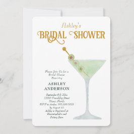 Martini Brautparty Invite, Cocktaildusche Einladung