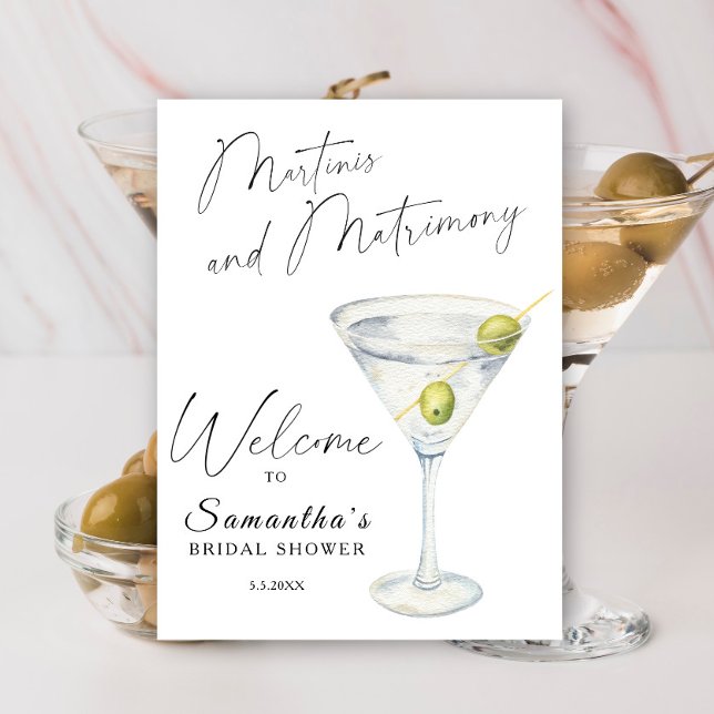 Martini Brautparty Willkommen Poster (Von Creator hochgeladen)