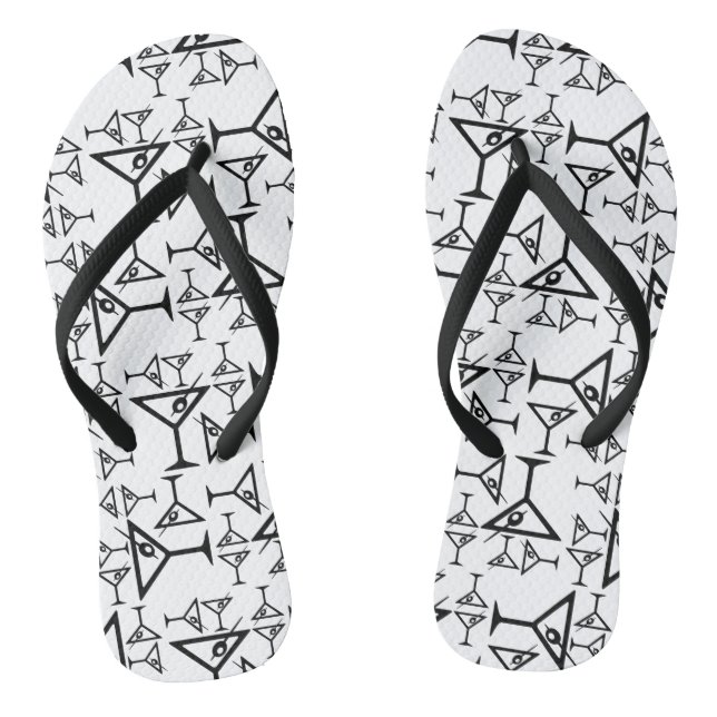 Martini-Brille CUSTOM HINTERGRUNDFARBE Flip Flops (Fußbett)