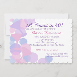 Martini Bubbles Party Invitation