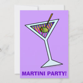 MARTINI - CARTES D'INVITATION POUR UN COCKTAIL