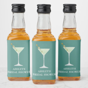 Martini-Cocktail-Hochzeitsgeschenk Junggesellinnen Alkoholflaschenetikett