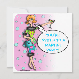 Martini - Cocktail-Party Einladung