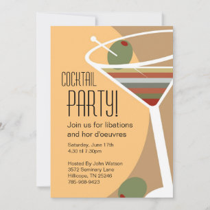 Martini-Cocktail-Party Einladungen