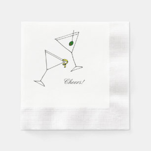 Martini-Cocktail-Serviette Serviette