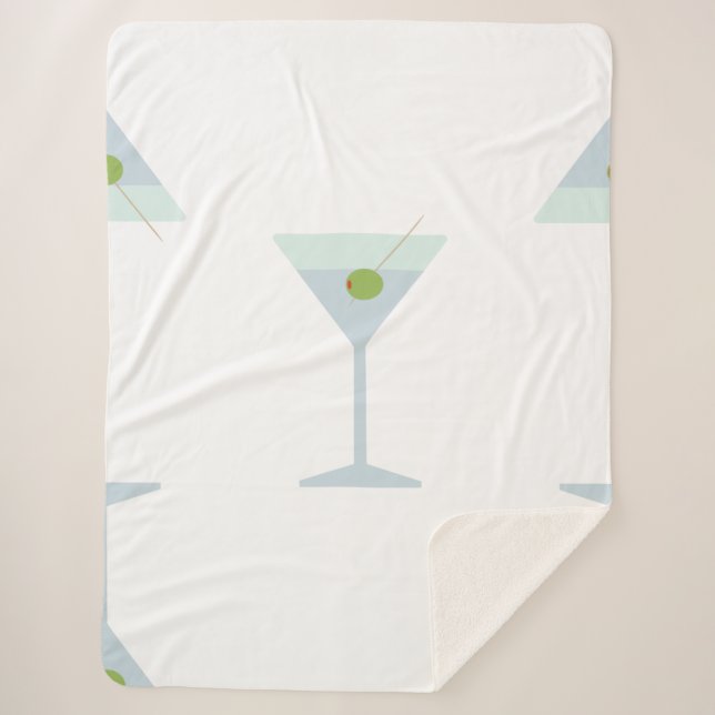 Martini-Cocktail Sherpadecke (Vorderseite)