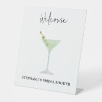Martini Cocktail Wedding Brautparty Willkommen