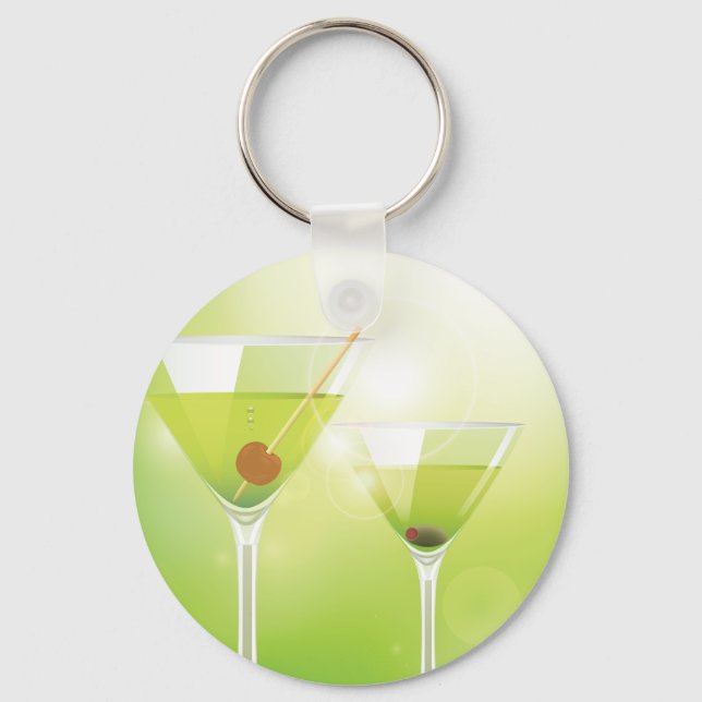 Martini Cocktails Schlüsselanhänger (Vorderseite)