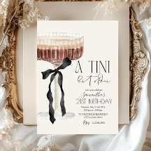 Martini Espresso Tini Ein bisschen älter Bow Gebur