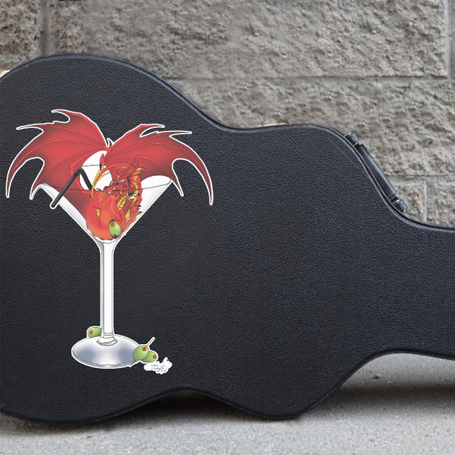 Martini Fantasy Red Dragon Aufkleber (Von Creator hochgeladen)