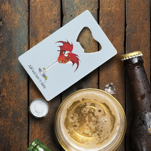 Martini Fantasy Red Dragon Geldbeutel Flaschenöffner