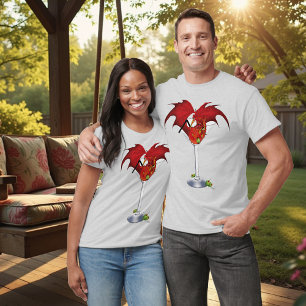 Martini Fantasy Red Dragon T-Shirt