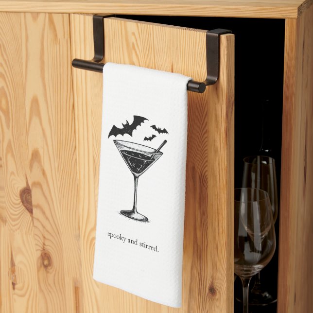 Martini-Fledermäuse Geschirrtuch (Drittel gefaltet)