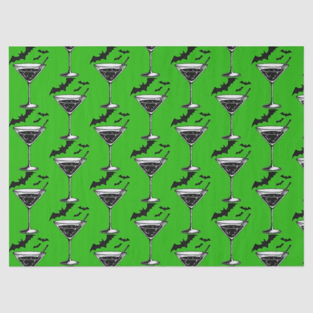 Martini Fledermäuse Seidenpapier (Vorderseite)