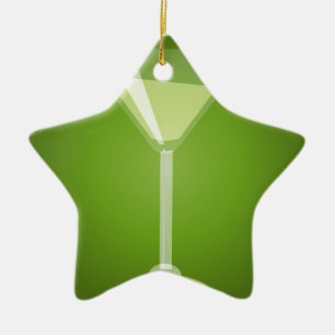 Martini-Glas Keramikornament