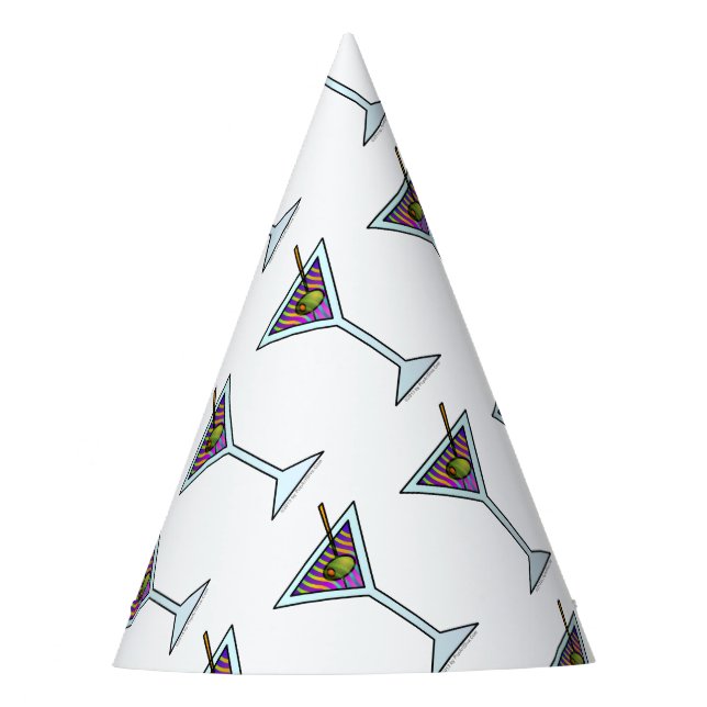 MARTINI-GLAS PARTYHÜTCHEN (Vorderseite)