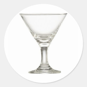 Martini-Glas Runder Aufkleber