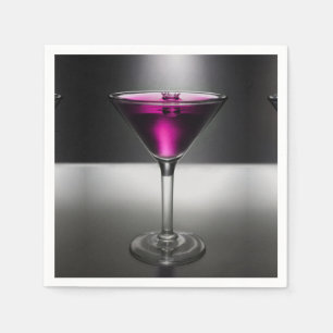 Martini Glass Cocktail Party Napkins Serviette