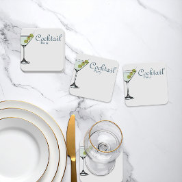 Martini Glass Cocktail Party Untersetzer