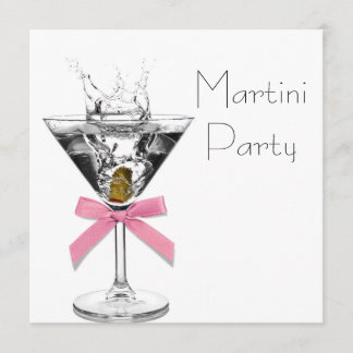 Martini Glass Pink Martini Party Einladung