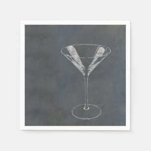 Martini Glass Serviette