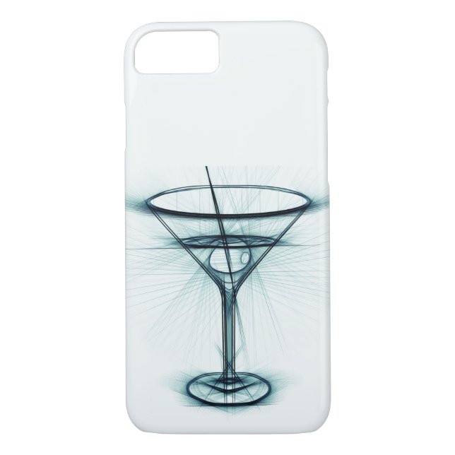 Martini Glass Sketch Case-Mate iPhone Hülle (Rückseite)