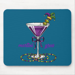 Martini Gras Baby Frauen Mädchen Grafik Kunst Mousepad