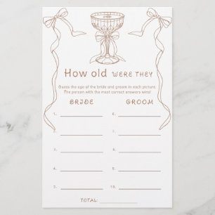 Martini Hand Drawn Bow Wie alt waren sie