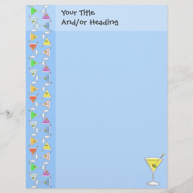 Martini Letterhead Briefkopf (Vorderseite)
