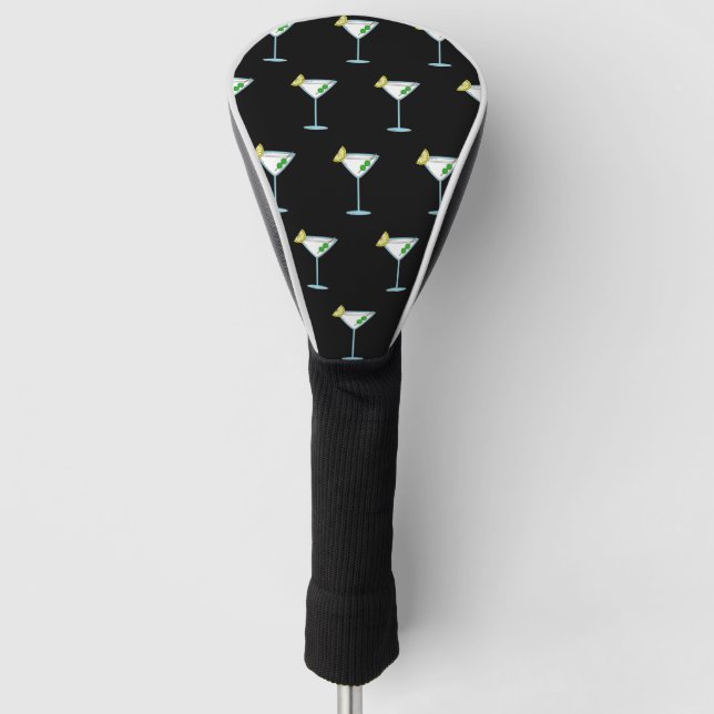 Martini Liebhaber Cocktail Glass Barkeeper Alkohol Golf Headcover (Vorderseite)