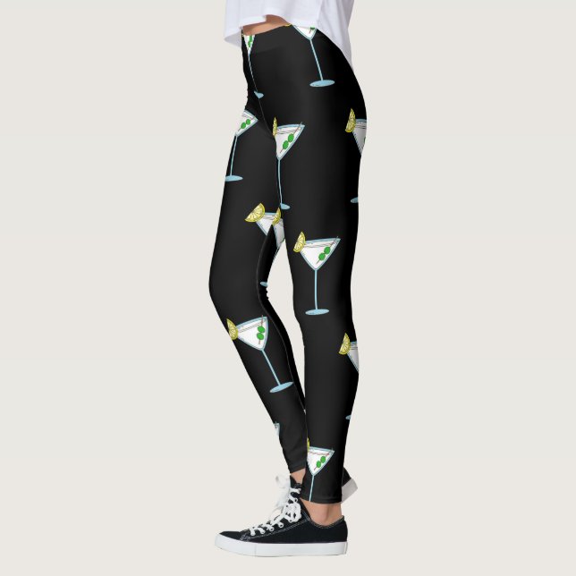 Martini Liebhaber Cocktail Glass Barkeeper Alkohol Leggings (Links)