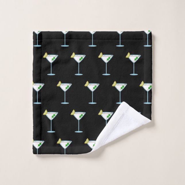 Martini Liebhaber Cocktail Glass Barkeeper Alkohol Waschlappen (Waschlappen)